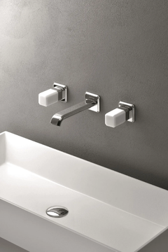 ITALY CRIIT242 - 3 hole wall-mounted washbasin mixer by CRISTINA Rubinetterie - view 3